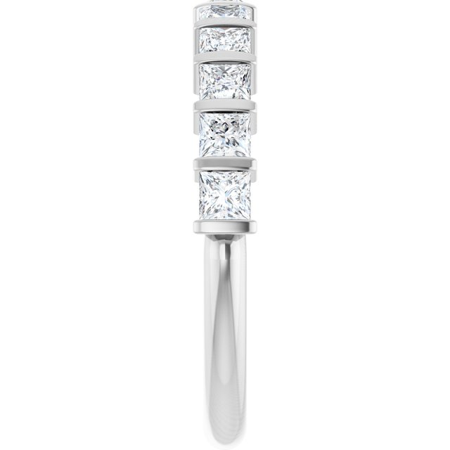 14K Rose 5/8 CTW Natural Diamond Anniversary Band