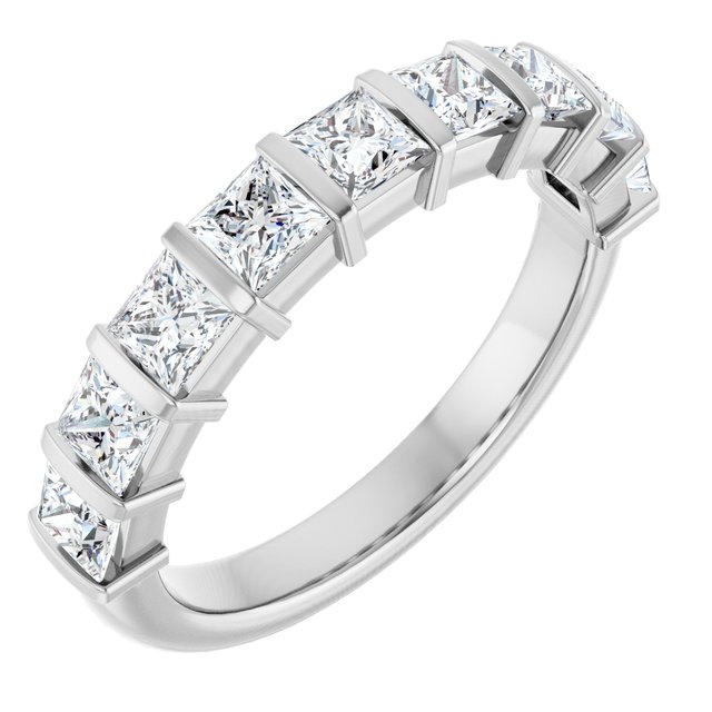 14K Rose 5/8 CTW Natural Diamond Anniversary Band