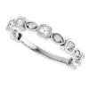 14K Rose 3/8 CTW Natural Diamond Anniversary Band