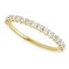 14K Rose 5/8 CTW Natural Diamond Anniversary Band