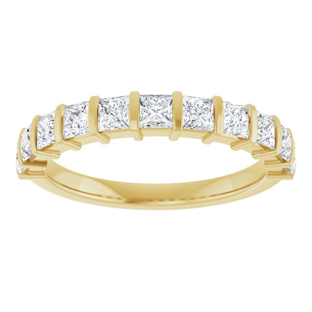 14K Rose 5/8 CTW Natural Diamond Anniversary Band