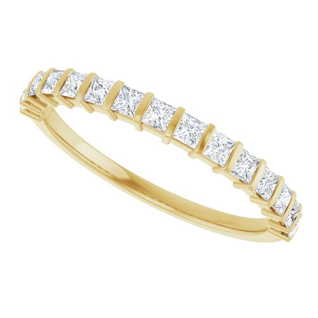 14K Rose 5/8 CTW Natural Diamond Anniversary Band