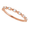 14K Rose 1/2 CTW Natural Diamond Anniversary Band