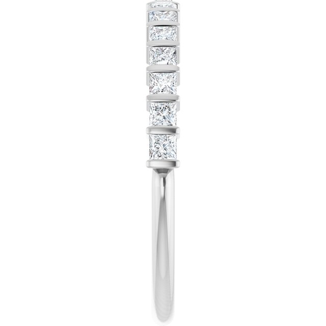 14K Rose 5/8 CTW Natural Diamond Anniversary Band