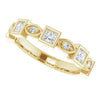 14K Rose 3/8 CTW Natural Diamond Anniversary Band