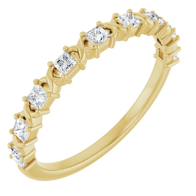 14K Rose 1/2 CTW Natural Diamond Anniversary Band