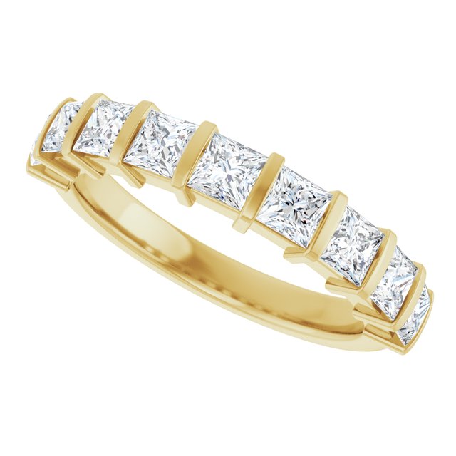 14K Rose 5/8 CTW Natural Diamond Anniversary Band