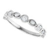 14K Rose 3/8 CTW Natural Diamond Anniversary Band