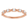 14K Rose 1/2 CTW Natural Diamond Anniversary Band