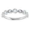 14K Rose 3/8 CTW Natural Diamond Anniversary Band