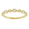 14K Rose 3/8 CTW Natural Diamond Anniversary Band