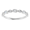 14K Rose 3/8 CTW Natural Diamond Anniversary Band