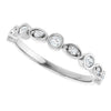 14K Rose 3/8 CTW Natural Diamond Anniversary Band