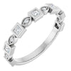 14K Rose 3/8 CTW Natural Diamond Anniversary Band