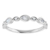 14K Rose 3/8 CTW Natural Diamond Anniversary Band