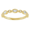 14K Rose 3/8 CTW Natural Diamond Anniversary Band