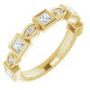 14K Rose 3/8 CTW Natural Diamond Anniversary Band