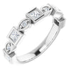 14K Rose 3/8 CTW Natural Diamond Anniversary Band