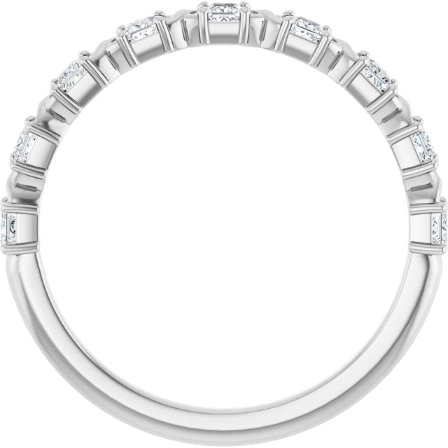 14K Rose 1/2 CTW Natural Diamond Anniversary Band