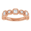 14K Rose 3/8 CTW Natural Diamond Anniversary Band