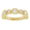 14K Rose 3/8 CTW Natural Diamond Anniversary Band