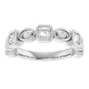 14K Rose 3/8 CTW Natural Diamond Anniversary Band