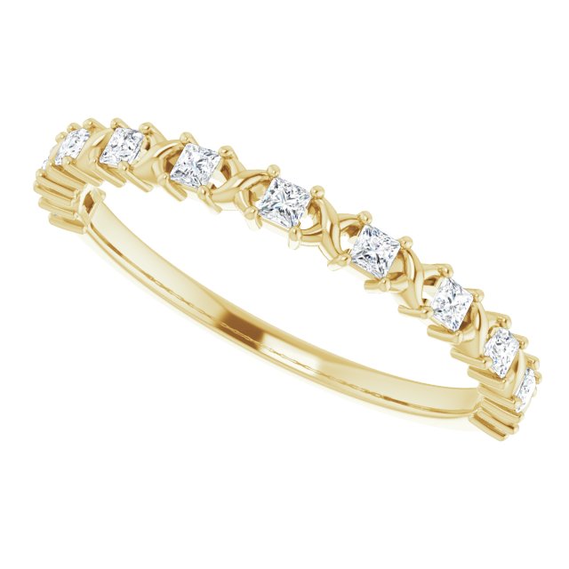 14K Rose 1/2 CTW Natural Diamond Anniversary Band