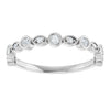 14K Rose 3/8 CTW Natural Diamond Anniversary Band