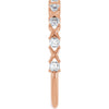 14K Rose 1/2 CTW Natural Diamond Anniversary Band