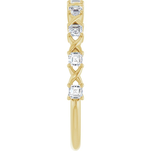 14K Rose 1/2 CTW Natural Diamond Anniversary Band