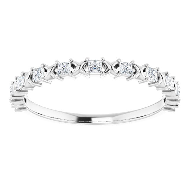 14K Rose 1/2 CTW Natural Diamond Anniversary Band