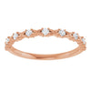 14K Rose 1/2 CTW Natural Diamond Anniversary Band