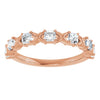 14K Rose 1/2 CTW Natural Diamond Anniversary Band