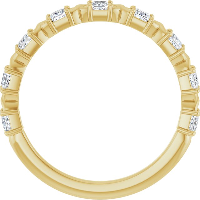 14K Rose 1/2 CTW Natural Diamond Anniversary Band