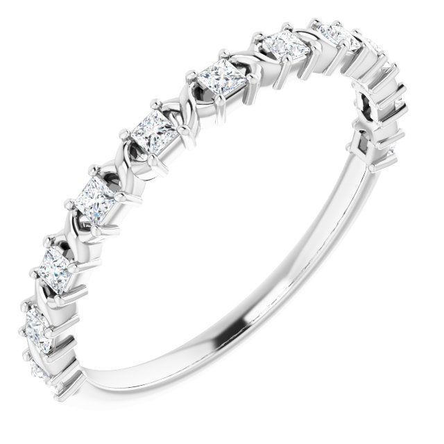 14K Rose 1/2 CTW Natural Diamond Anniversary Band