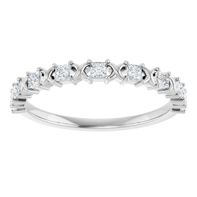 14K Rose 1/2 CTW Natural Diamond Anniversary Band