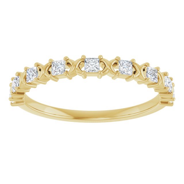 14K Rose 1/2 CTW Natural Diamond Anniversary Band