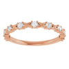 14K Rose 1/2 CTW Natural Diamond Anniversary Band