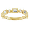 14K Rose 3/8 CTW Natural Diamond Anniversary Band