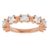 14K Rose 1/2 CTW Natural Diamond Anniversary Band