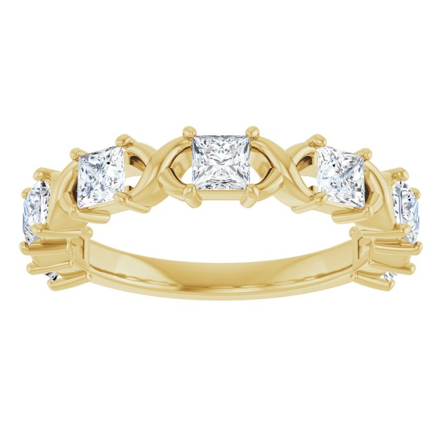 14K Rose 1/2 CTW Natural Diamond Anniversary Band