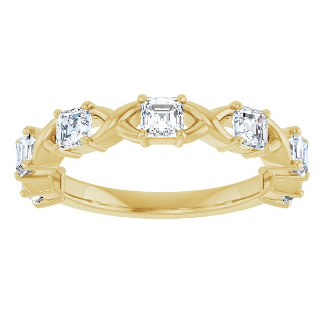 14K Rose 1/2 CTW Natural Diamond Anniversary Band