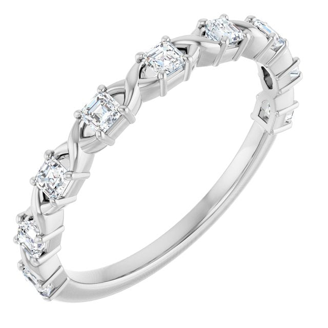 14K Rose 1/2 CTW Natural Diamond Anniversary Band