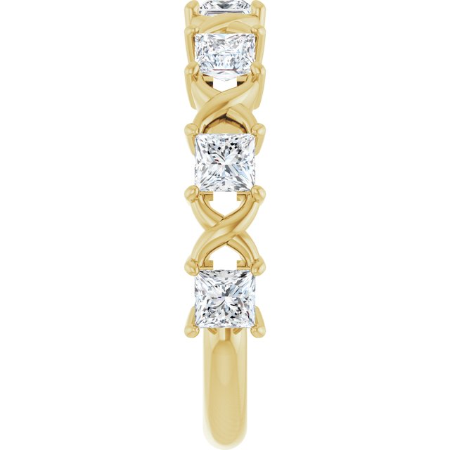 14K Rose 1/2 CTW Natural Diamond Anniversary Band