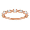 14K Rose 1/2 CTW Natural Diamond Anniversary Band