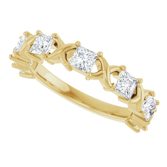 14K Rose 1/2 CTW Natural Diamond Anniversary Band