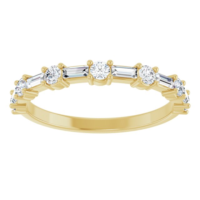 14K White 1/2 CTW Natural Diamond Anniversary Band