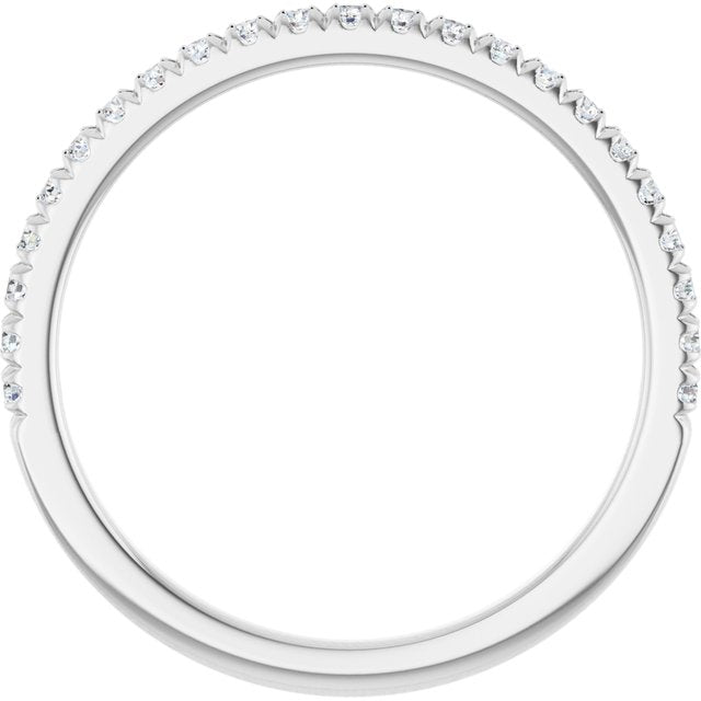 14K White 1/4 CTW Natural Diamond Anniversary Band