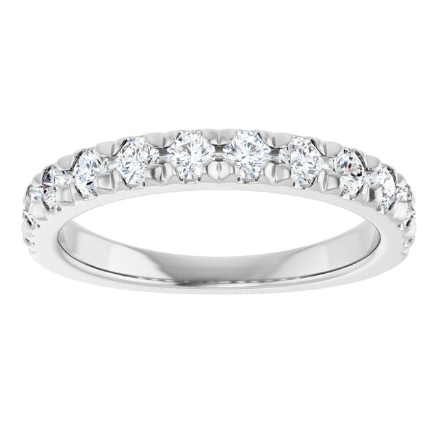 Elegant 14K White Gold Diamond Anniversary Ring with 1/4 CTW Natural Diamonds