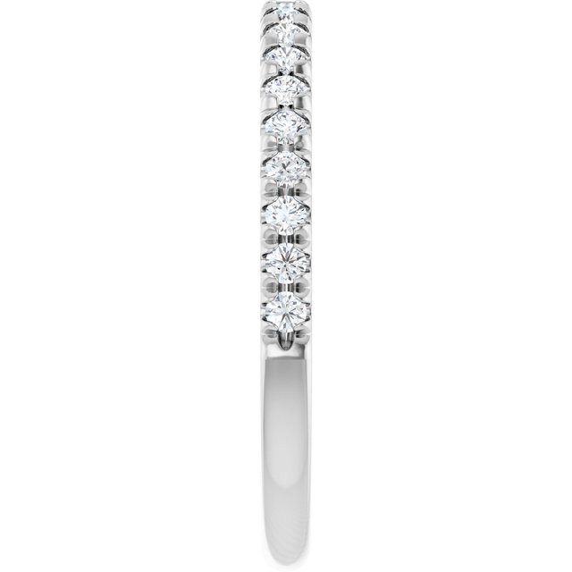 Elegant 14K White Gold Diamond Anniversary Ring with 1/4 CTW Natural Diamonds